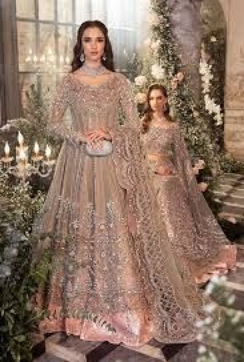 Embroidered Wedding Collection Organza Maxi 3 Piece Unstitched