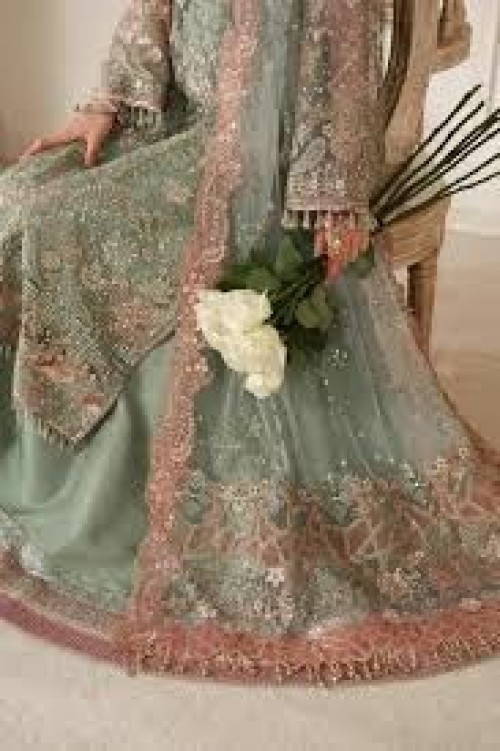 Chantelle Embroidered Luxury Chiffon 3 Piece