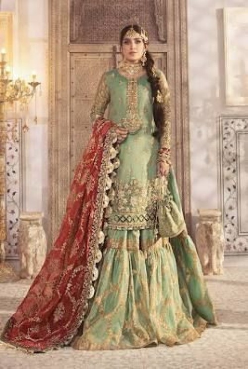 Luxury Mysoori Dress 3 Piece Unstitched