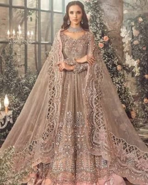 Embroidered Wedding Collection Organza Maxi 3 Piece Unstitched