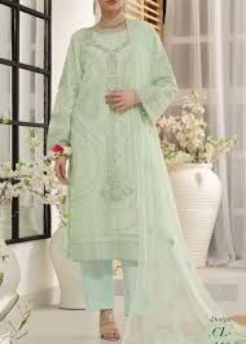 Luxury Embroidered Exclusive Adda Takaai Chiffon