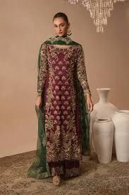 Premium Raw Silk Hand-Embroidered 3-Piece Stitched Suit